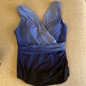 Land’s End size 20W blue ombré swimsuit